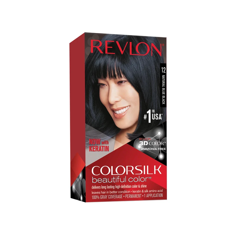 Revlon Colorsilk Beautiful Color 12 Natural Blue Black